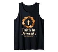 Christian Faith in Diversity Revelation 7:9 Religious Gift Tank Top