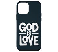 Christian Faith Inspiring Saying - God Is Love Case for iPhone 12 mini