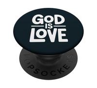Christian Faith Inspiring Saying - God Is Love PopSockets Adhesive PopGrip