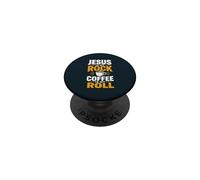 Christian Faith Jesus Coffee Morning Prayer Believer PopSockets Adhesive PopGrip