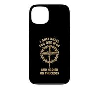 Christian Faith Jesus Cross Kneel Only One Man Design Case for iPhone 13