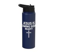 Christian Faith Jesus is Coming Soon Ready? Stainless Steel Insulated Water Bottle