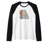 Christian Faith Jesus is My Savior Jesus is My Everything Raglan Baseball Tee