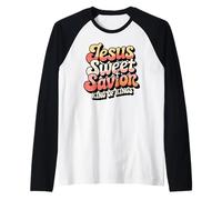 Christian Faith Jesus Sweet Savior King of Kings Raglan Baseball Tee