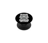Christian Faith Lion Be Strong Courageous Bible Verse Joshua PopSockets Adhesive PopGrip