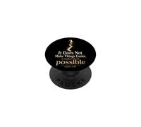 Christian Faith Makes Things Possible Luke 1:37 Gift PopSockets Adhesive PopGrip