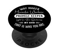 Christian Faith Miracle Worker Promise Keeper God PopSockets Adhesive PopGrip