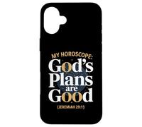 Christian Faith My Horoscope God's Plans Case for iPhone 16 Plus