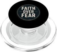 Christian Faith Over Fear Bible Verse Courage PopSockets PopGrip for MagSafe