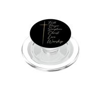 Christian Faith Prayer Scripture Christ Love Worship PopSockets PopGrip for MagSafe