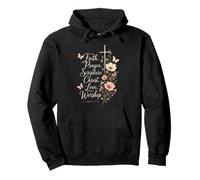 Christian Faith Prayer Scripture Christ Love Worship Pullover Hoodie