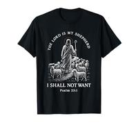 Christian Faith Psalm 23 Jesus Shepherd Bible Scripture T-Shirt