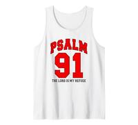 Christian Faith, Psalm 91 The Lord is My Refuge - Sports Fan Tank Top
