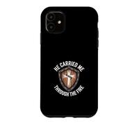 Christian Faith Through The Fire Cross Shield Case for iPhone 11