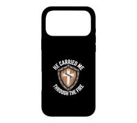Christian Faith Through The Fire Cross Shield Case for iPhone 17 Pro Max