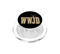 Christian Faith WWJD What Would Jesus Do Gift PopSockets PopGrip for MagSafe