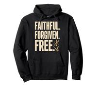 Christian Faithful Forgiven Redeemed Faith Gift Pullover Hoodie