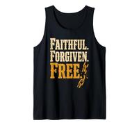 Christian Faithful Forgiven Redeemed Faith Gift Tank Top