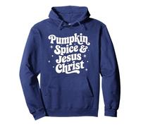 Christian Fall Pumpkin Spice & Jesus Christ Religious Girl Pullover Hoodie