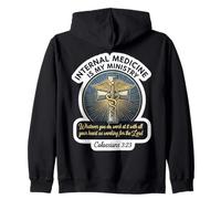 Christian Family Medicine Is My Ministry Physician Doctor MD Zip Hoodie
