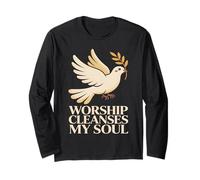 Christian Family Worship Jesus Church Community Quotes Long Sleeve T-Shirt