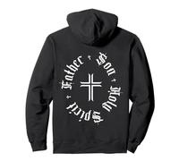 Christian Father Son Holy Spirit Ghost Faith God BACK DESIGN Pullover Hoodie