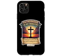 Christian Father's Day Fatherhood Is My Ministry Dad Papa Case for iPhone 11 Pro Max
