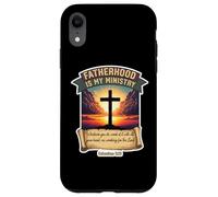 Christian Father's Day Fatherhood Is My Ministry Dad Papa Case for iPhone XR