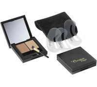 CHRISTIAN FAYE Eyebrow Make Up DUO set, with stencils and brush -NATURAL BROWN