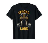 Christian Fitness Strong in The Lord Cool Mens Faith T-Shirt