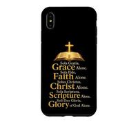 Christian Five Solas Reformation Sola Fide Sola Gratia Case for iPhone XS Max