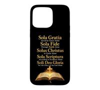 Christian Five Solas Sola Gratia Saved by Grace Alone Case for iPhone 15 Pro Max