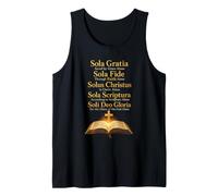 Christian Five Solas Sola Gratia Saved by Grace Alone Tank Top