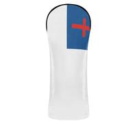 Christian Flag Blue Golf Club Cover Set Premium Leather Accessories with Interchangeable No. Tags for Fairway Wood Hybrid