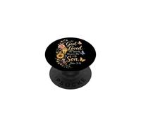 Christian For God So Loved The World Bible Verse Gift PopSockets Adhesive PopGrip
