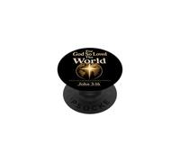 Christian For God So Loved The World Bible Verse Gift PopSockets Adhesive PopGrip