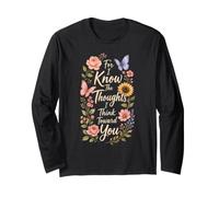 Christian for I Know The Thoughts I Think Bible Verse Gift Long Sleeve T-Shirt