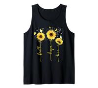 Christian for Women Sunflower Faith Hope Love Tank Top