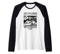 Christian Forgiveness Sins Jesus Bible Humor Raglan Baseball Tee