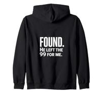 Christian Found He Left The 99 For Me Backprint Zip Hoodie