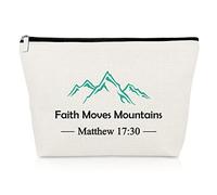 Christian Friendship Gifts Makeup Bag Religious Bible Verse Gift Inspirational Faith Cosmetic Bag for Women Religious Scripture Presents Christmas Birthday Presents Friendship Christian Cosmetic Pouch