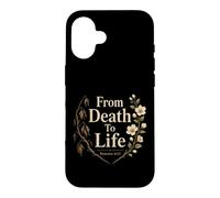 Christian From Death To Life Romans 6:13 Bible Verse Gift Case for iPhone 16