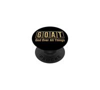 Christian G.O.A.T. God Over All Things Men Gift PopSockets Adhesive PopGrip