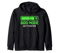 Christian Gamer God Mode Activated XP Faith Zip Hoodie