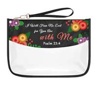 Christian Gift for Women Bible Verse Cosmetic Bag Religious Gifts for Her Transparent Makeup Bag Birthday Mother's Day Valentine's Day Gifts for Women Mom Friends Sister Coworker Zipper Toiletry Pouch