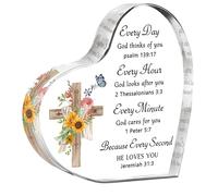 Christian Gift for Women, Christian Easter gifts, Inspirational Spiritual Baptism Gift with Bible Verse and Prayer, Catholic Gift Religious Gift Scripture Gift - Acrylic Plaque Keepsake