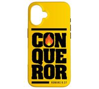 Christian gifts bible verse Conqueror Romans 8:37 scriptures Case for iPhone 16
