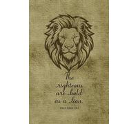 Christian Gifts | Bold as a Lion: Proverbs 28:1 Bible Journal Notebook With 100 Scripture Bible Verses for Men, Women and Teens Diary | Inspirational ... Pages for Writing Notes, Compact Handy Size