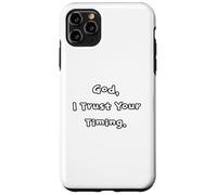 Christian Gifts For Church Friends Trust Gods Timing Faith Case for iPhone 11 Pro Max