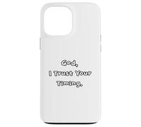 Christian Gifts For Church Friends Trust Gods Timing Faith Case for iPhone 13 Pro Max
